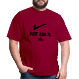 Just Ask It (AFS) Black Logo- Unisex Classic T-Shirt - dark red