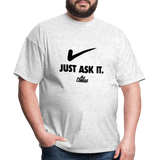 Just Ask It (AFS) Black Logo- Unisex Classic T-Shirt - light heather gray
