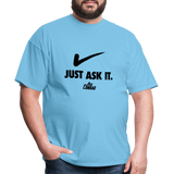Just Ask It (AFS) Black Logo- Unisex Classic T-Shirt - aquatic blue