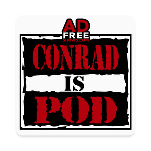 Conrad is Pod (AFS)- Square Magnet - white