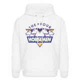 Four Horsemen (Purple)- Men's Hoodie - white